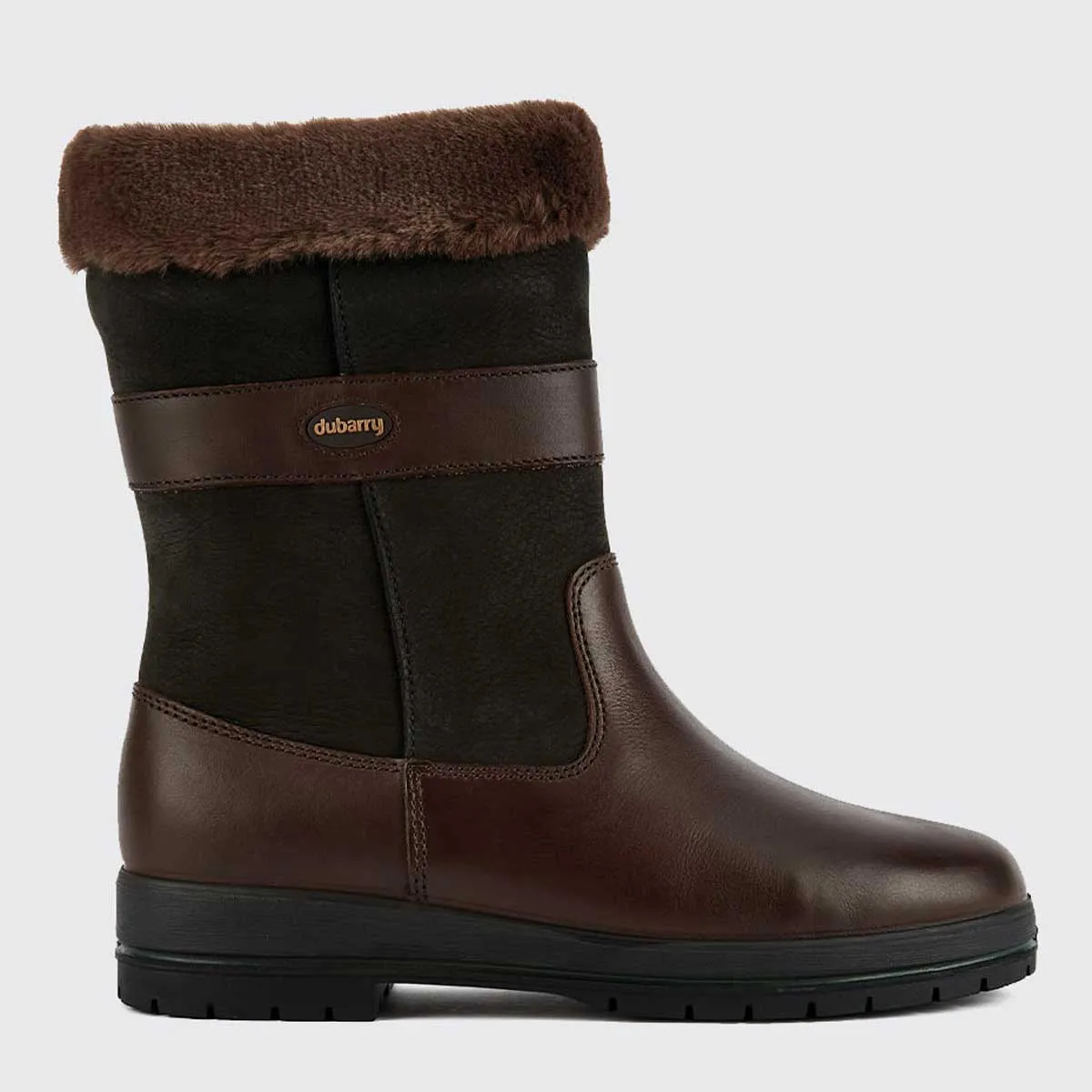 40% OFF DUBARRY Foxrock Fur Lined Country Boots - Womens - Black/Brown -Size: UK 3.5 (EU36)