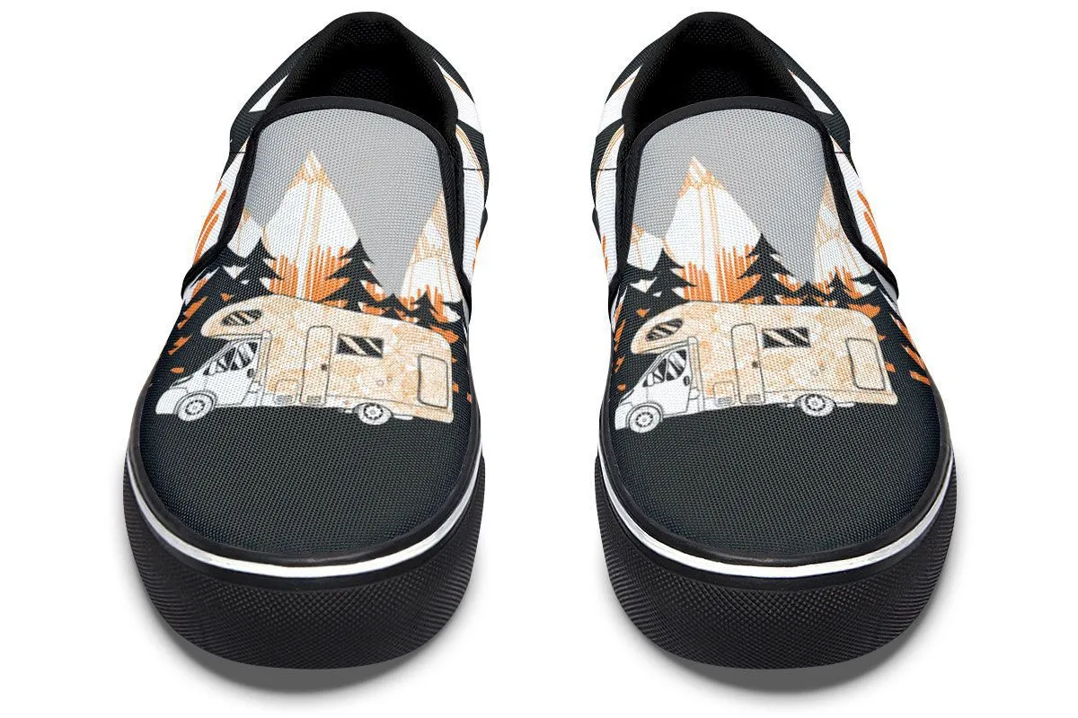 Camping Art Slip-On Shoes