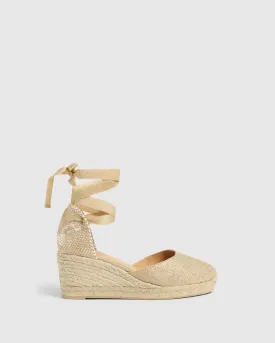 Castaner Carina Espadrille Wedges (gold)