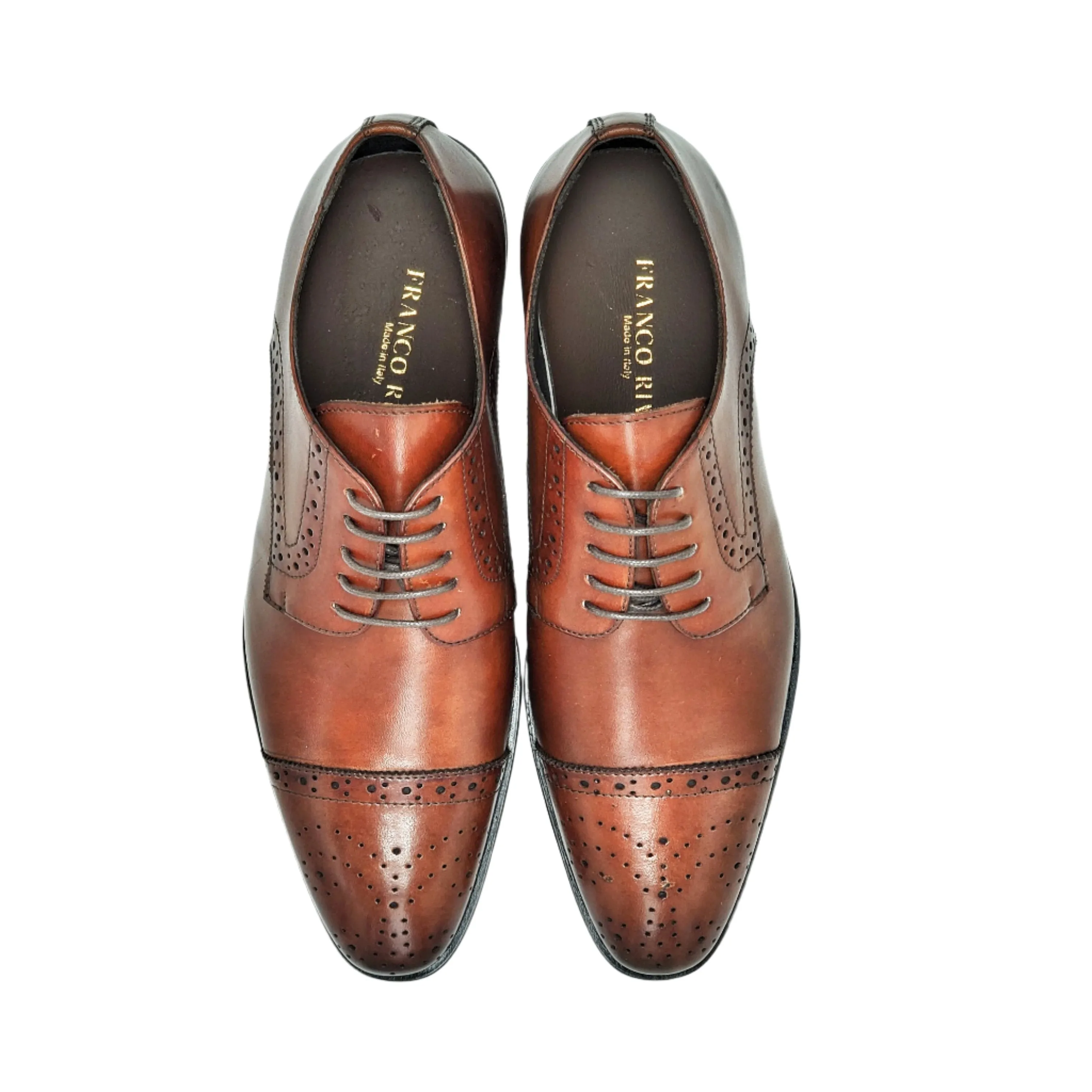 Franco Riva Shoes Debry Blake Stich (Brandy) vero cuoio