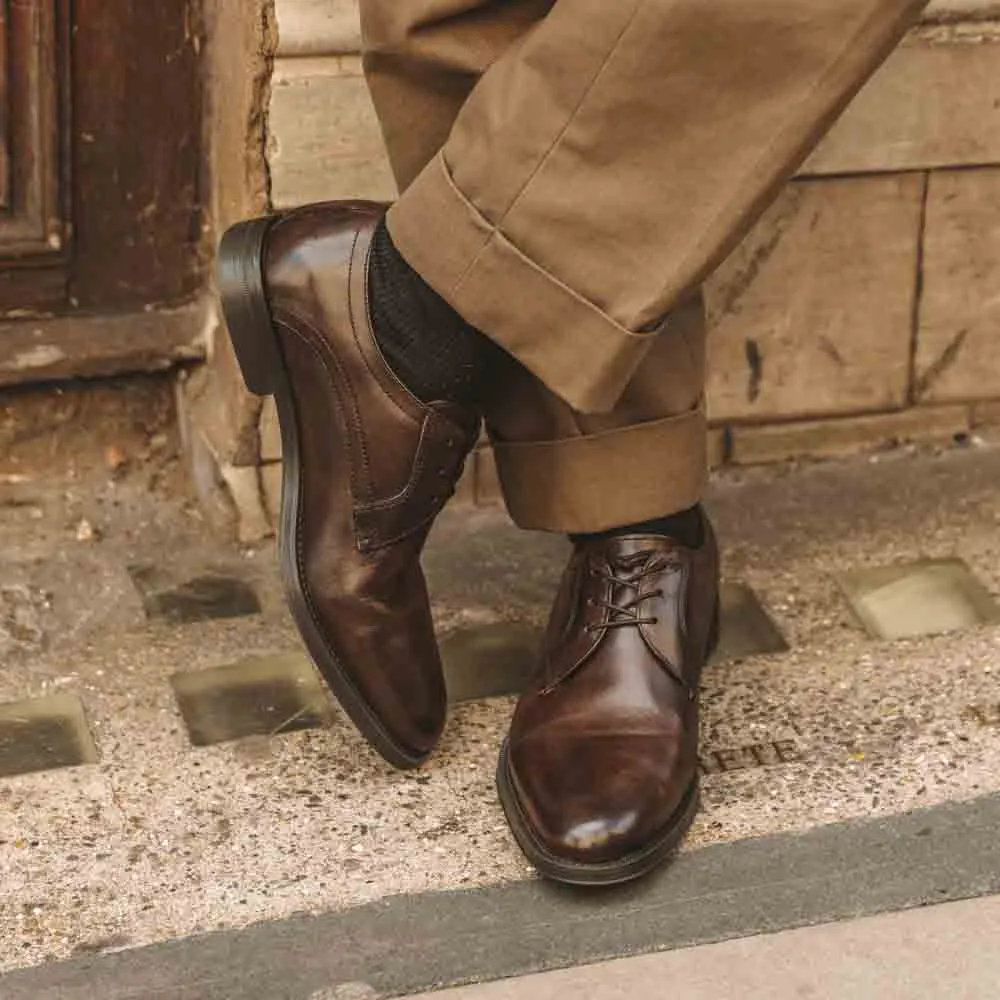 Hadley Waxy Derby Shoes