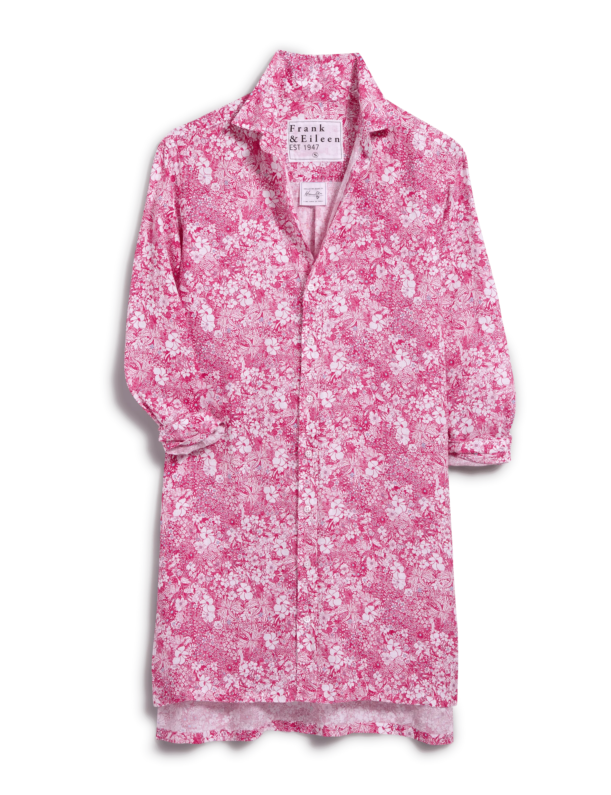 HUNTER Pink Floral, Italian Classic Linen