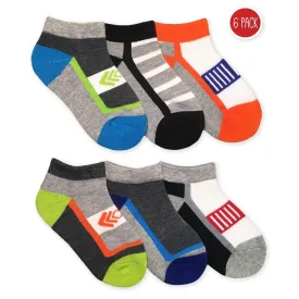 Jefferies Socks Colorful Sport Low Cut Socks 6 Pair Pack