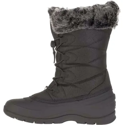 KAMIK MOMENTUM-3 Snow Seam-Sealed Waterproof Plush Faux-Fur Collar Boots BLACK (8, BLACK)