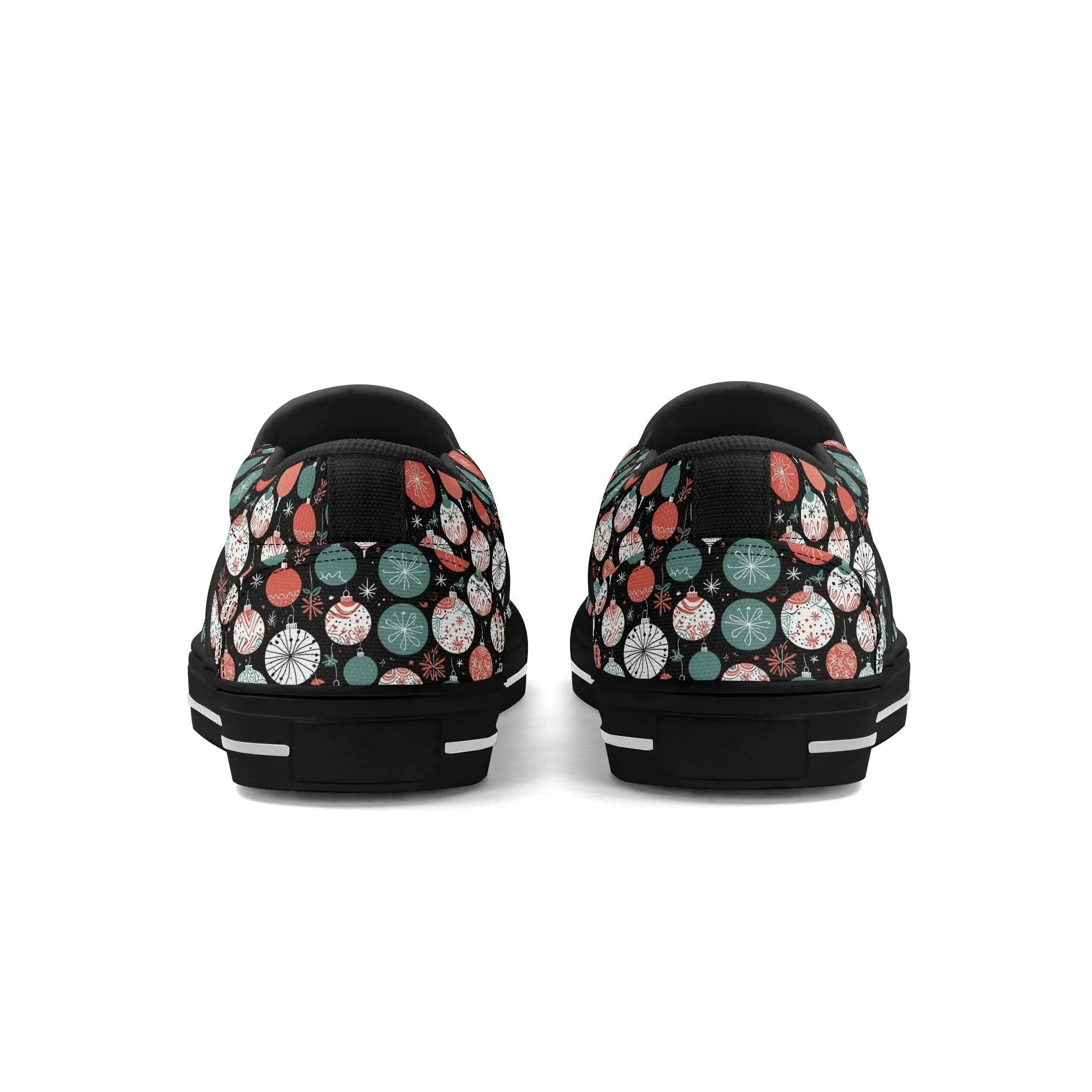Mens Colorful Ornament Rubber Slip On Shoes