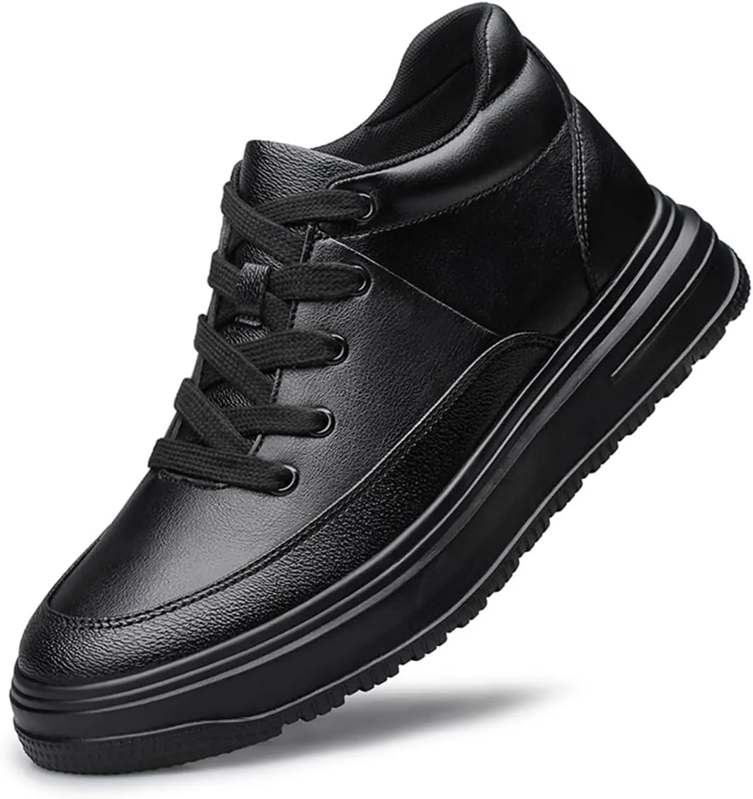 Mens Elevator Boots Casual Business Formal Oxford Walking Shoes Fashion Lightweight Height Increasing Sneakers