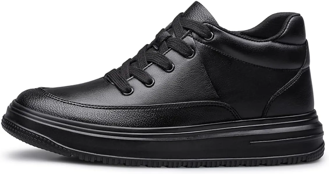 Mens Elevator Boots Casual Business Formal Oxford Walking Shoes Fashion Lightweight Height Increasing Sneakers
