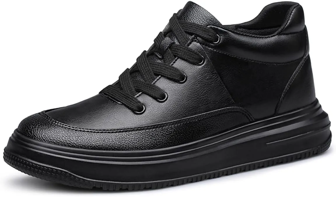 Mens Elevator Boots Casual Business Formal Oxford Walking Shoes Fashion Lightweight Height Increasing Sneakers