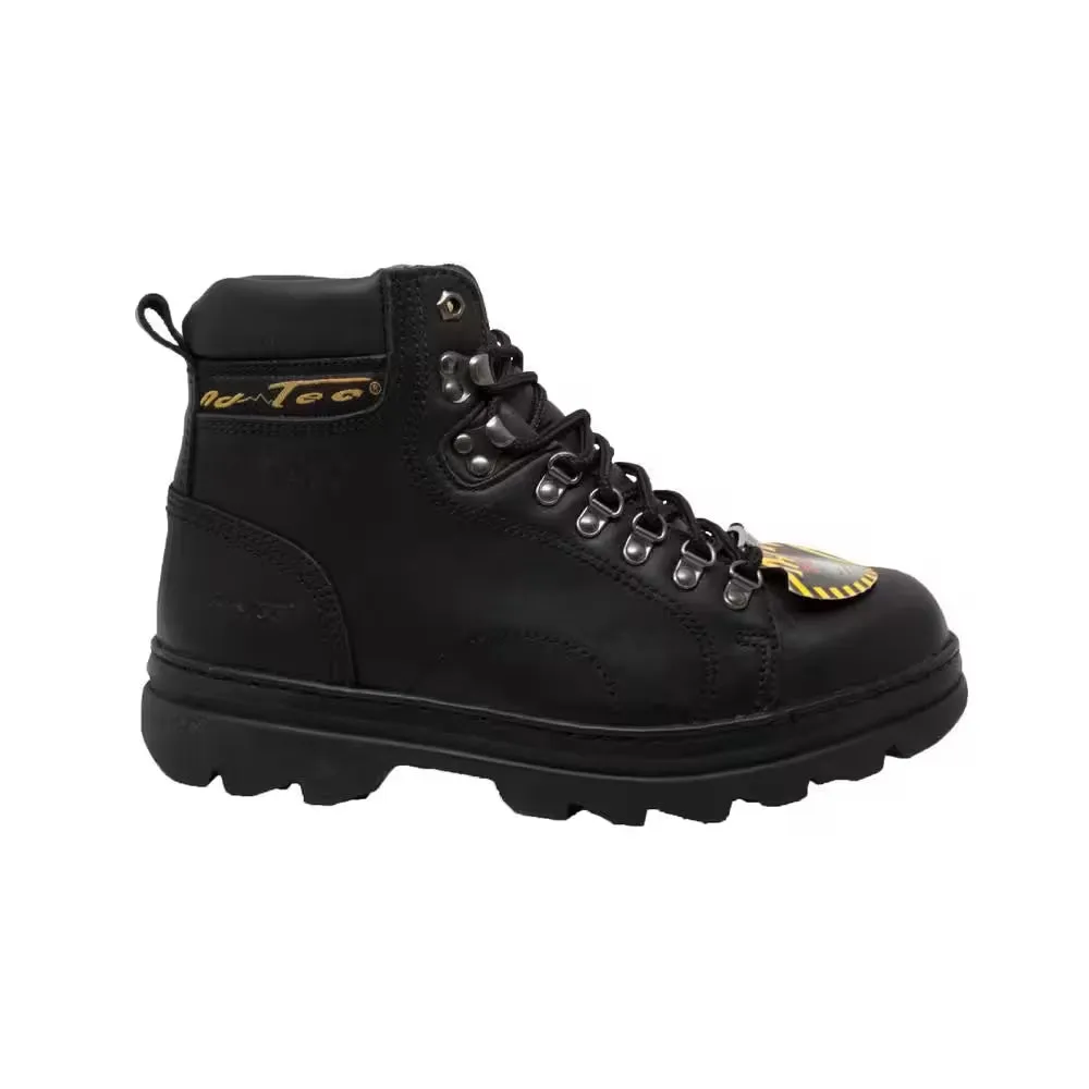 Men's Hiker Work Boots - Steel Toe - Black Size 10(M)