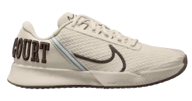 Nike Air Zoom Vapor Pro 2 HC Premium White-Brown Heritage Tennis Shoes