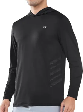 NORTHYARD Men's UPF 50  Long Sleeve Hoodie Shirts Sun Protection Fishing Swim Lightweight Quick Dry Workout UV SPF Rash Guard