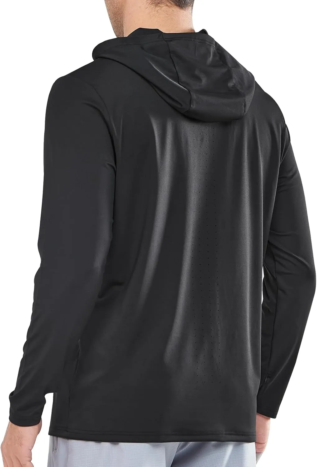 NORTHYARD Men's UPF 50  Long Sleeve Hoodie Shirts Sun Protection Fishing Swim Lightweight Quick Dry Workout UV SPF Rash Guard