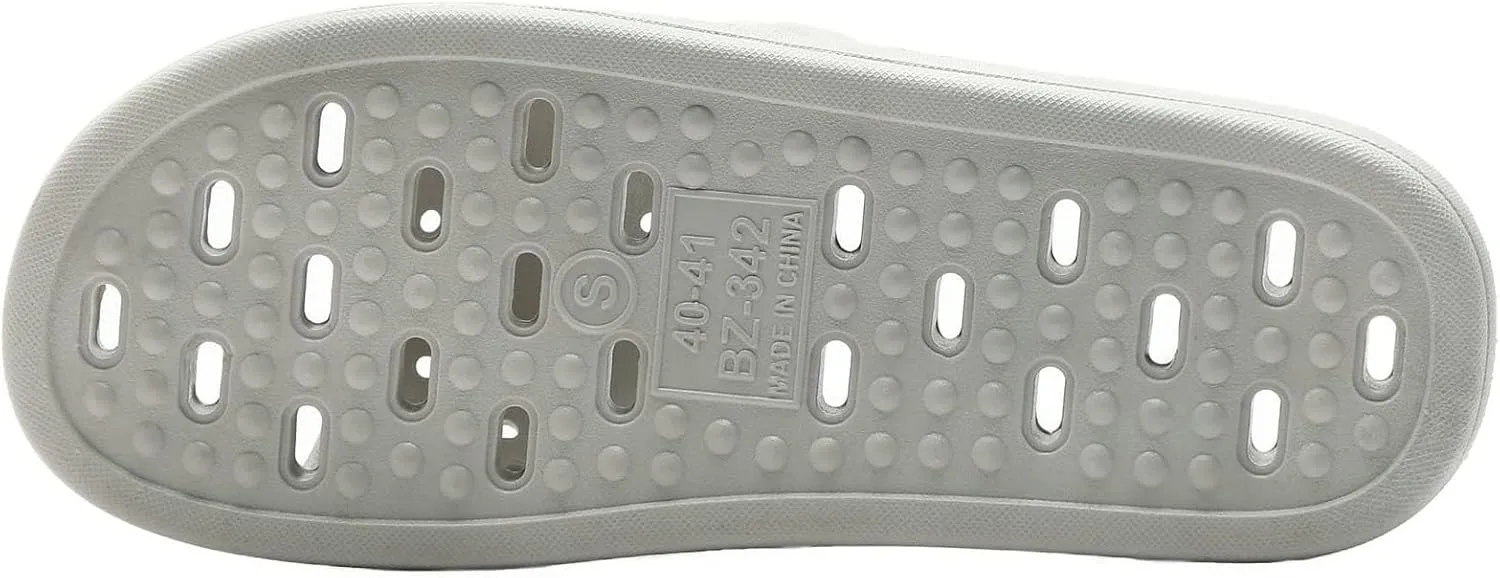 Quick Drying Shower Slippers non-slip Bathroom Slippers Drain Holes Shower Shoes for Women and Men Dorm pool gym