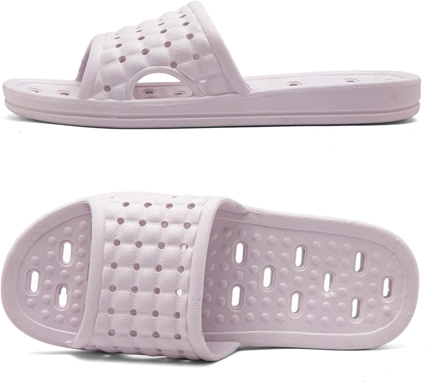 Shower Shoes with Drainage Holes, Quick-Drying Non-Slip Slippers Dormitory Home Bathroom Slippers Unisex