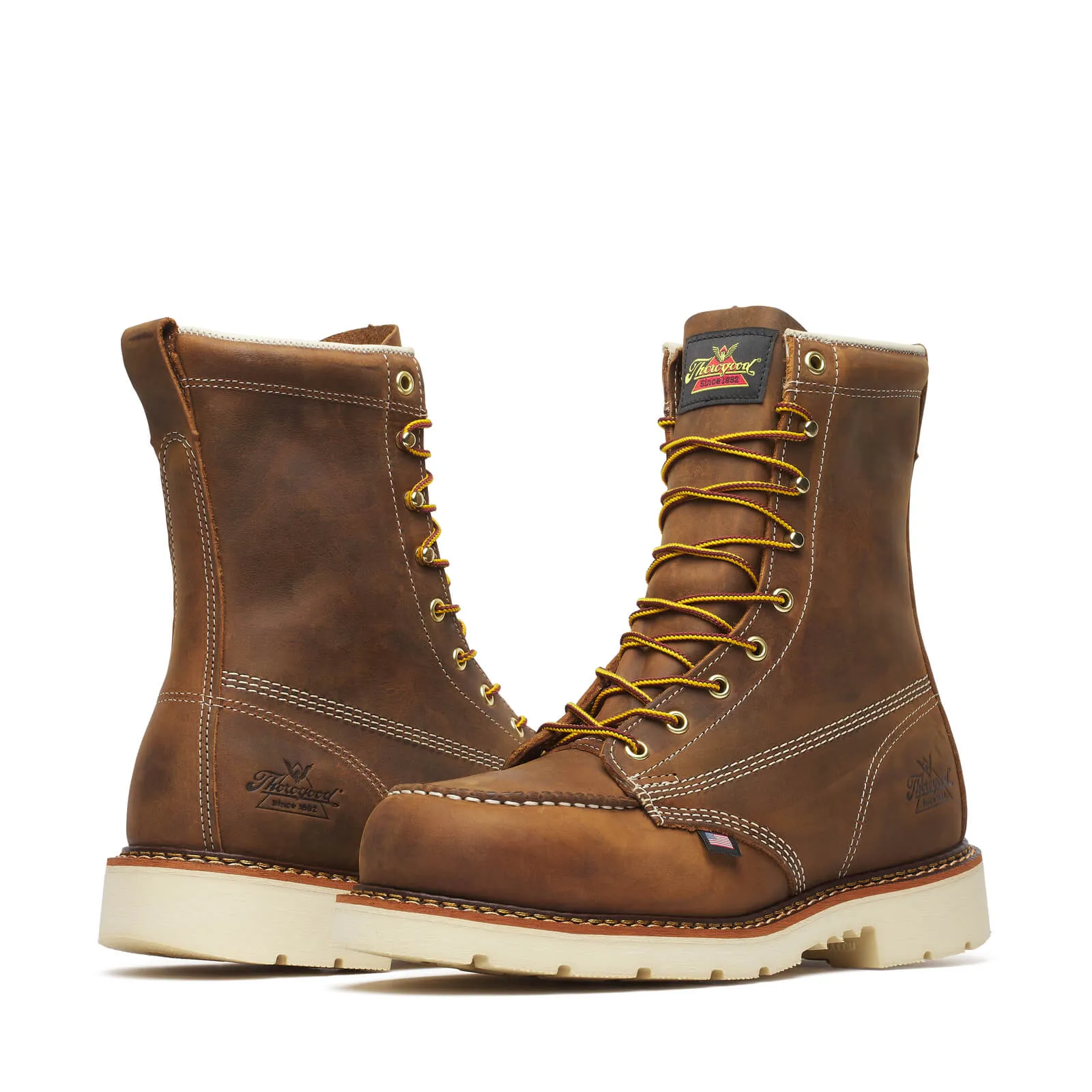 THOROGOOD AMERICAN HERITAGE –American Heritage – 8″ Trail Crazy Horse Safety Toe – Moc Toe MAXWear90™- 804-4378