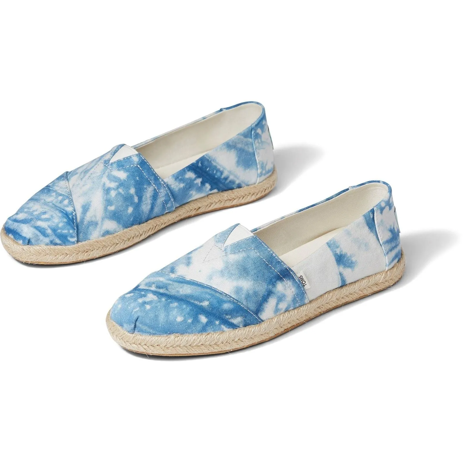TOMS Alpargata Rope Blue 100% Cotton Female Slip On Ladies Shoes