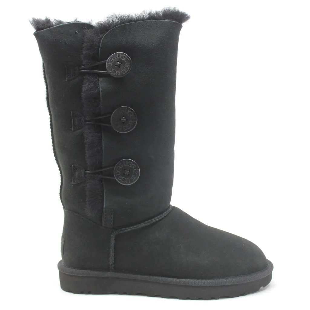 Ugg Bailey Button Triplet II Suede Sheepskin Women's Tall Snow Boots