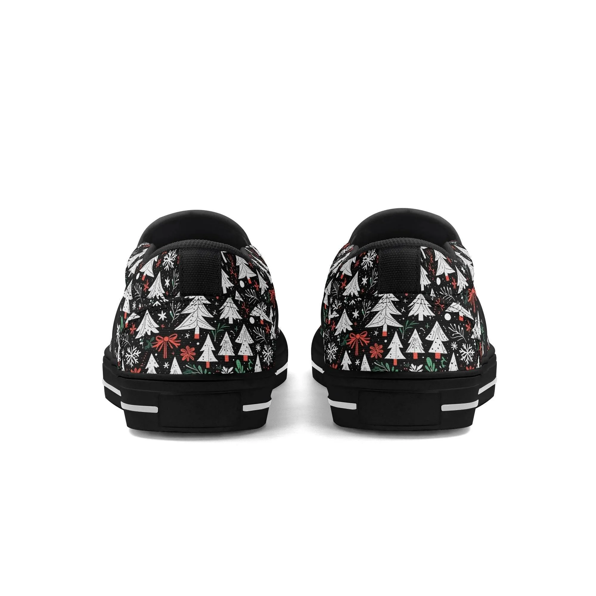 Womens Christmas Tree Rubber Slip On Shoes
