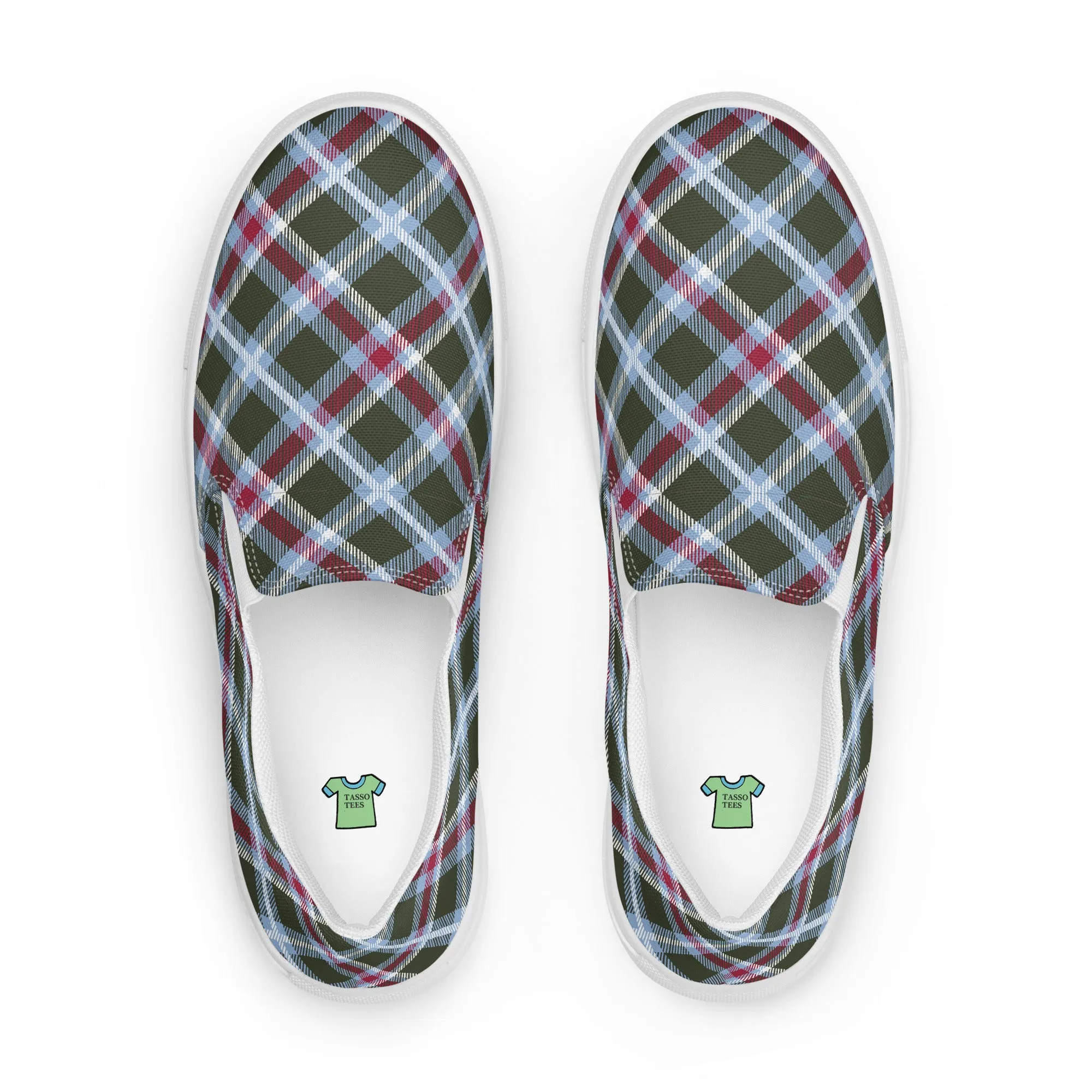 Women’s Plaid slip-on canvas shoes