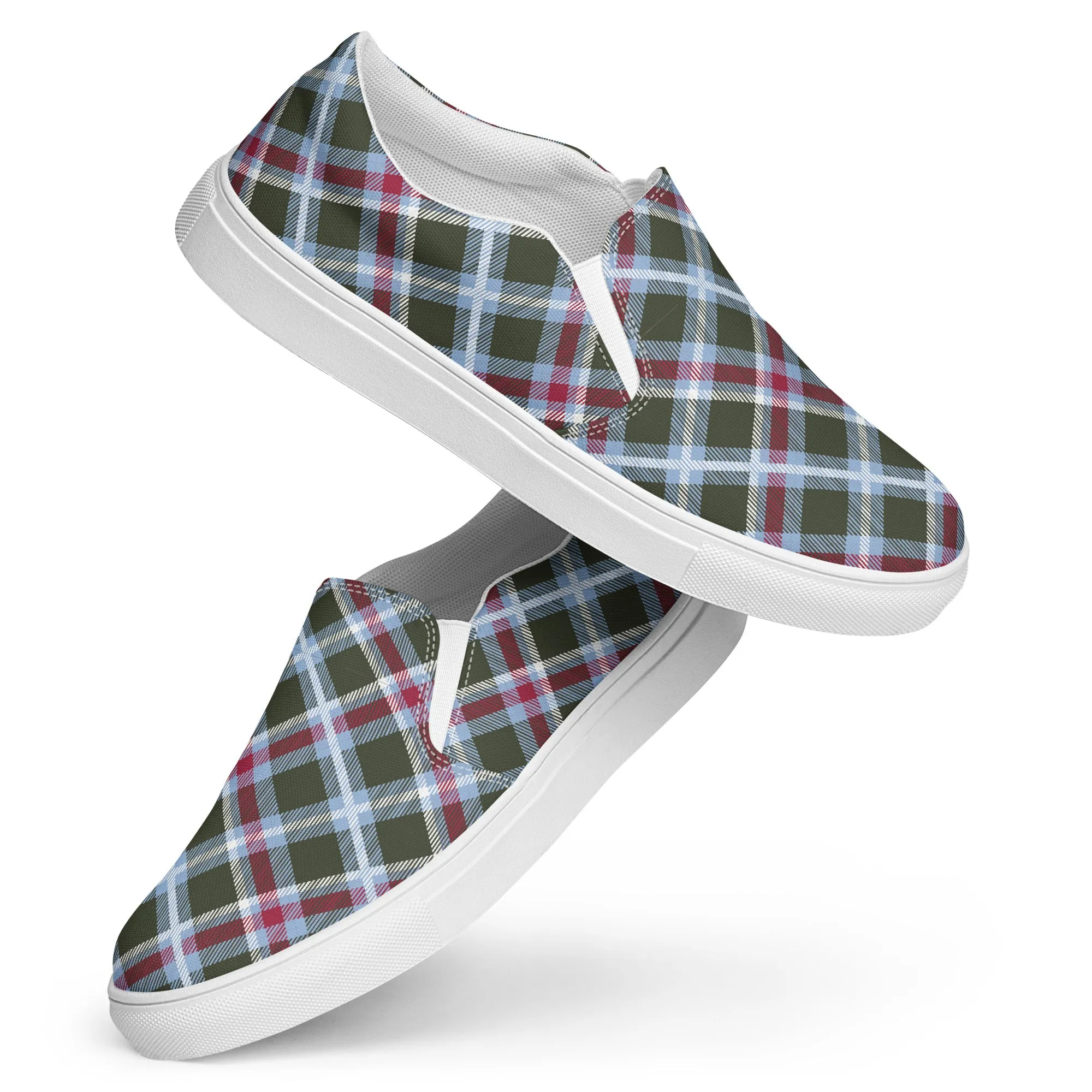 Women’s Plaid slip-on canvas shoes