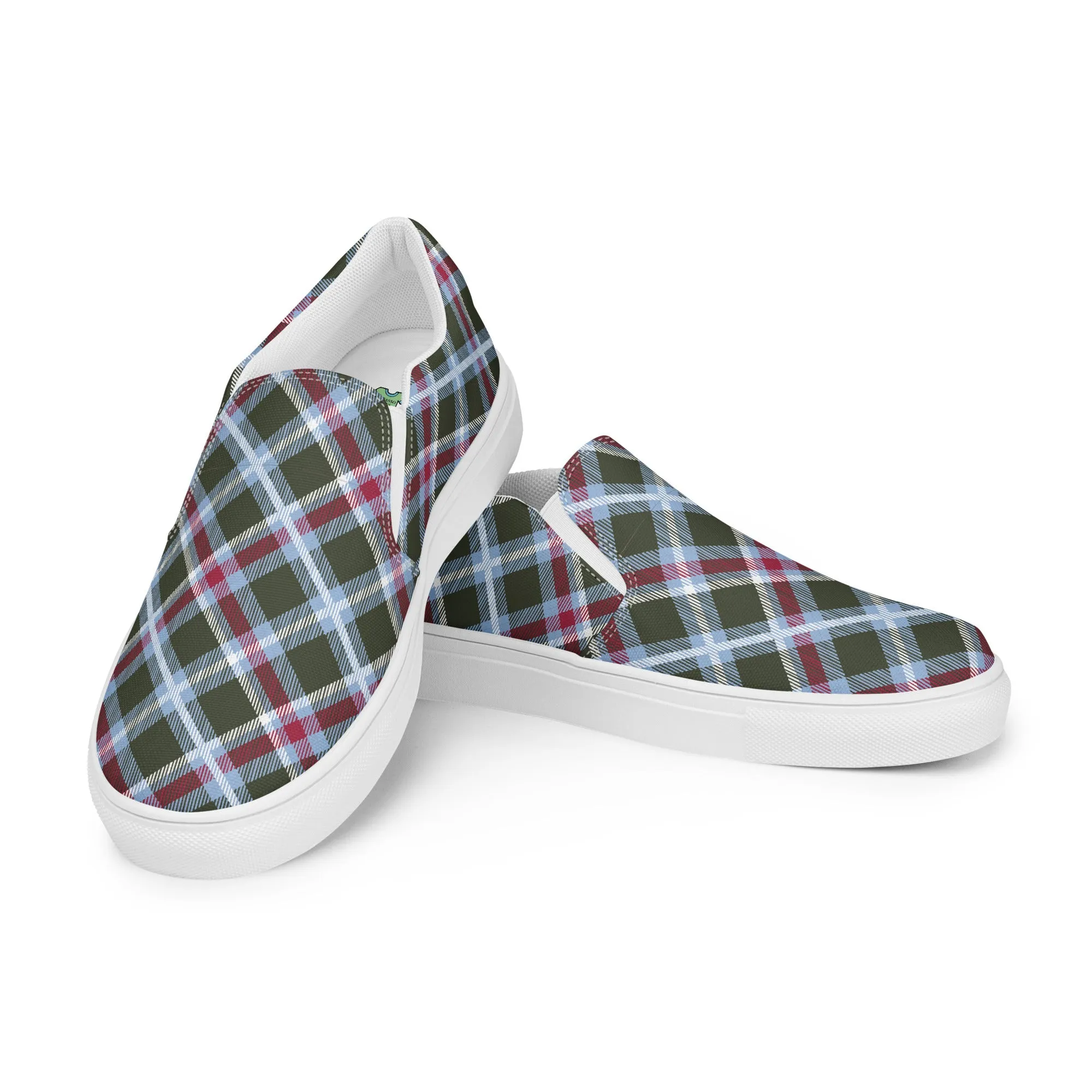 Women’s Plaid slip-on canvas shoes