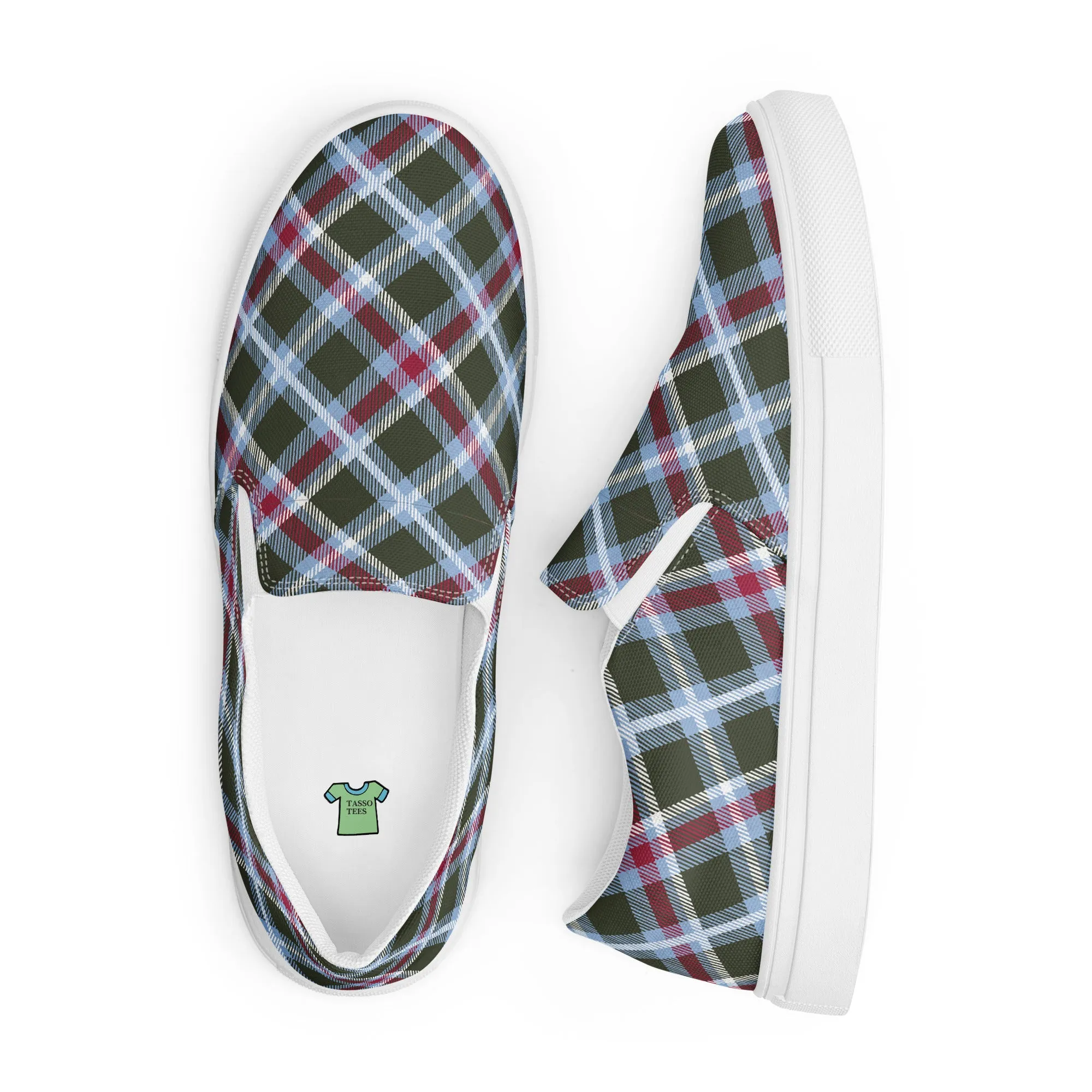 Women’s Plaid slip-on canvas shoes