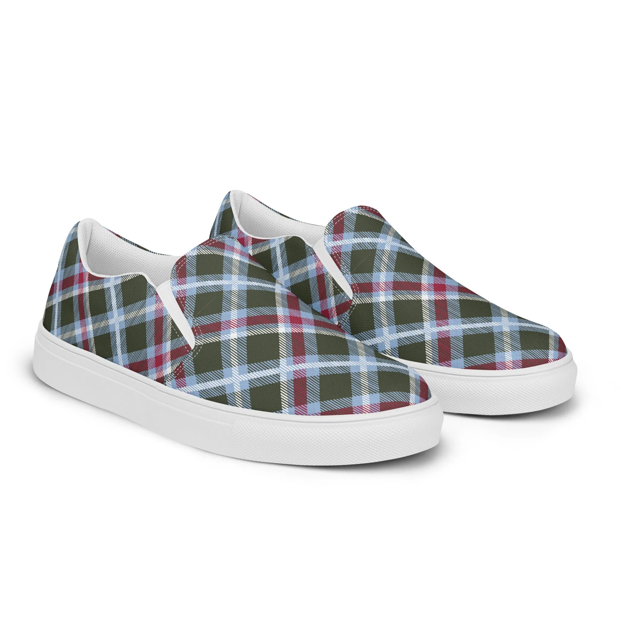 Women’s Plaid slip-on canvas shoes