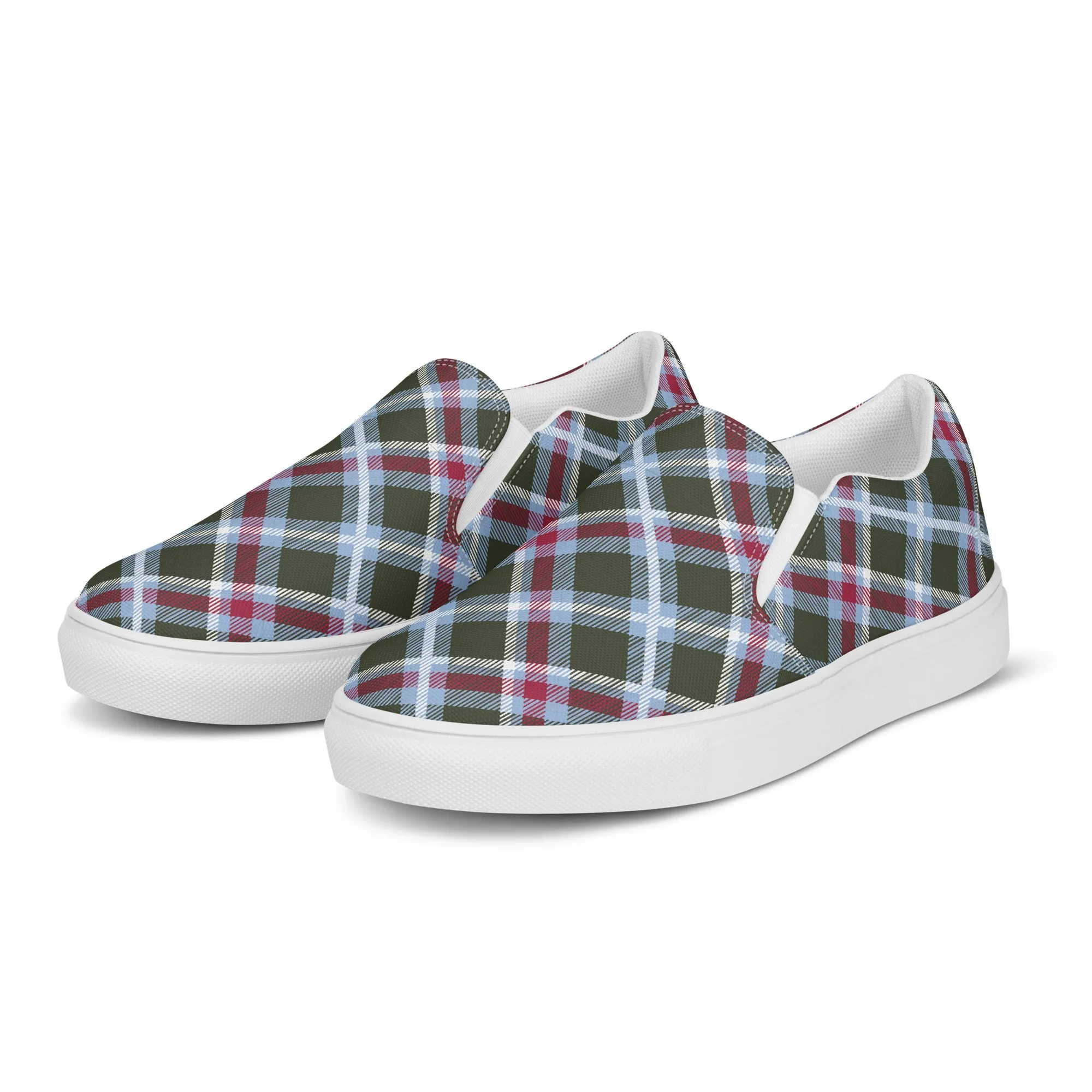 Women’s Plaid slip-on canvas shoes