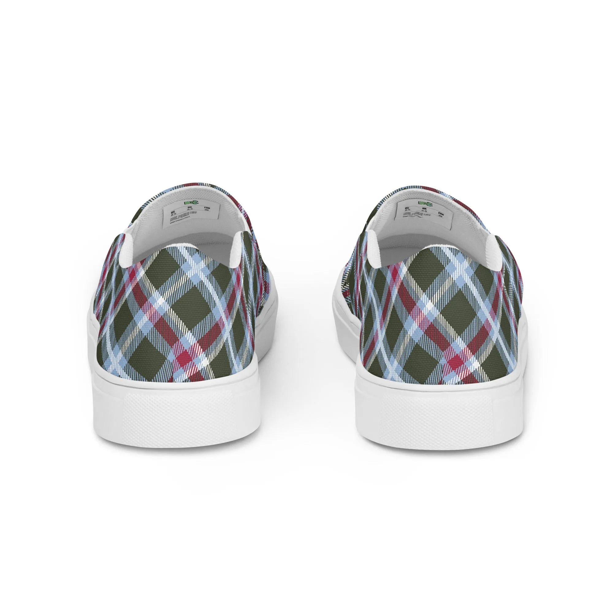 Women’s Plaid slip-on canvas shoes