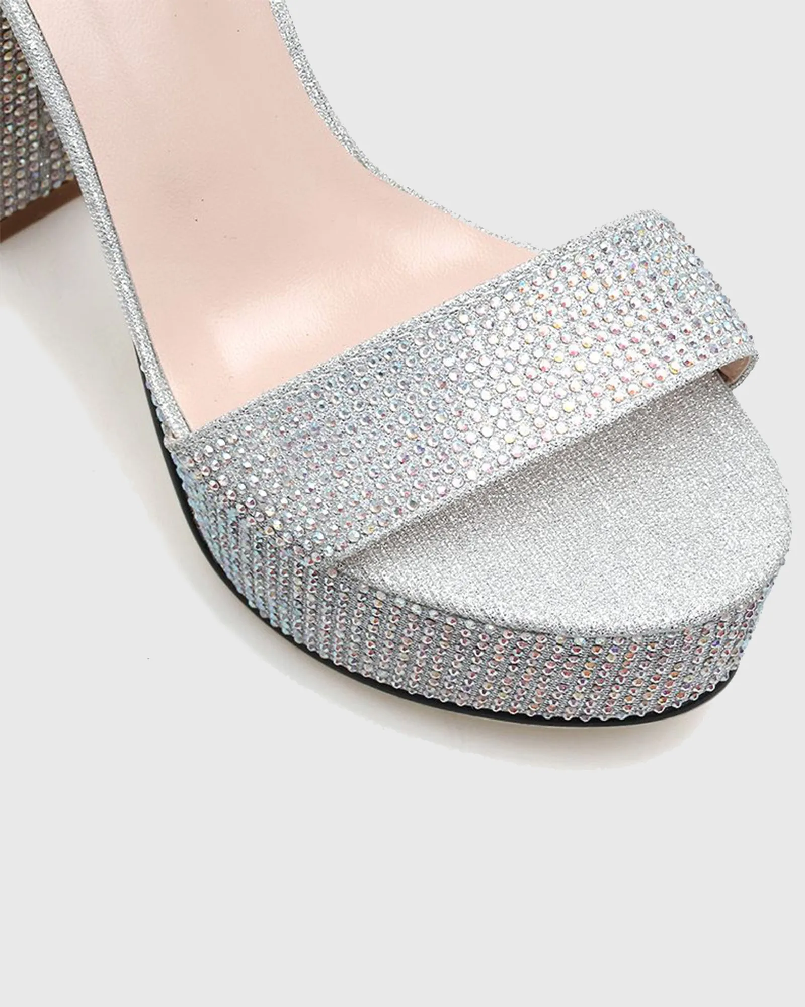 Xiu Rhinestone Strap Platform Sandals