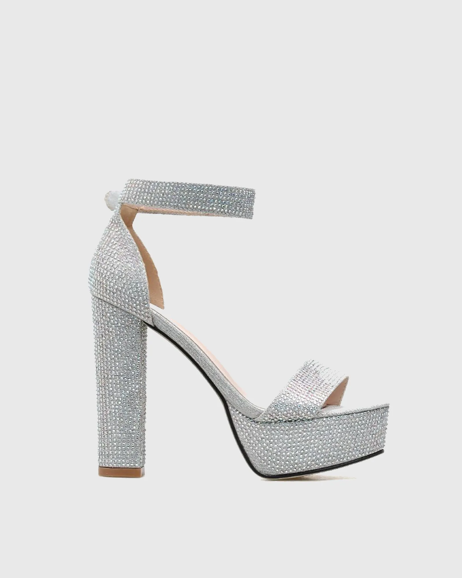 Xiu Rhinestone Strap Platform Sandals
