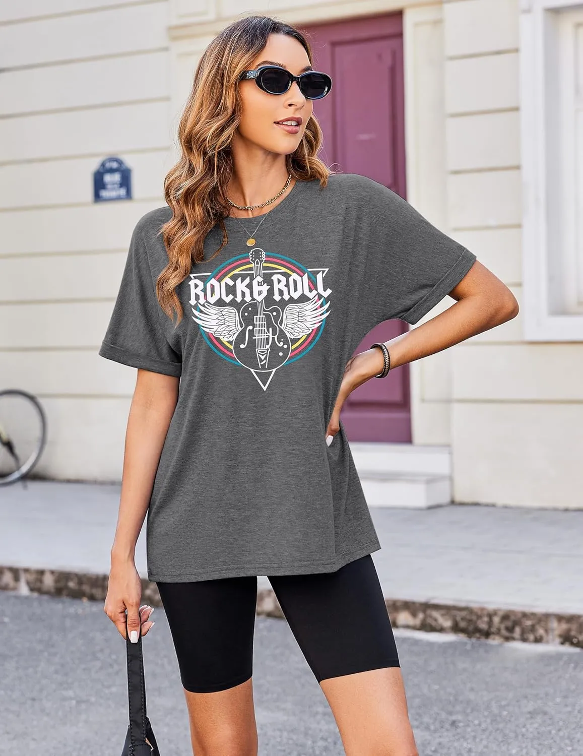 Zeagoo Women Oversized T-Shirt Summer Casual Short Sleeve Loose Tee Tops